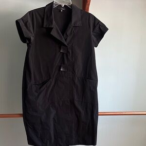 Black Short Sleeve Women's Coat